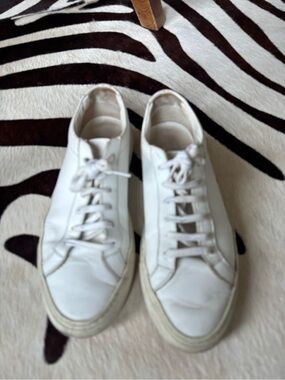 Common Projects White Leather Low-Top Sneakers